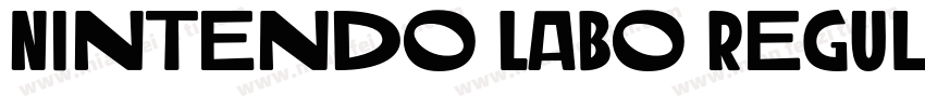 Nintendo Labo Regula字体转换